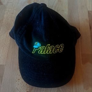 Nwot PALACE black courderoy logo w hat baseball hat
